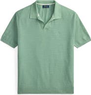 Polo Ralph Lauren Textured Seed Stitch Cotton & Linen Polo