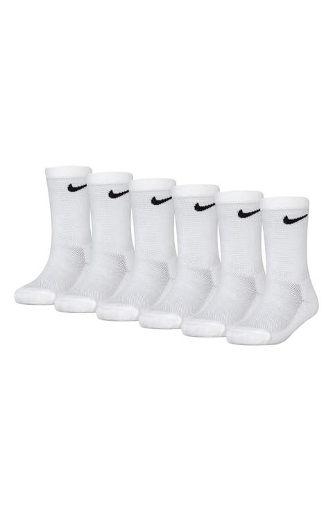 Kids' 6-Pack Performance Cushioned Crew Socks (Little Kid)