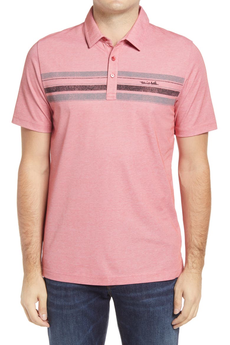 Floor Leader Slim Fit Short Sleeve Polo, Main, color, HEATHER CARDINAL RED