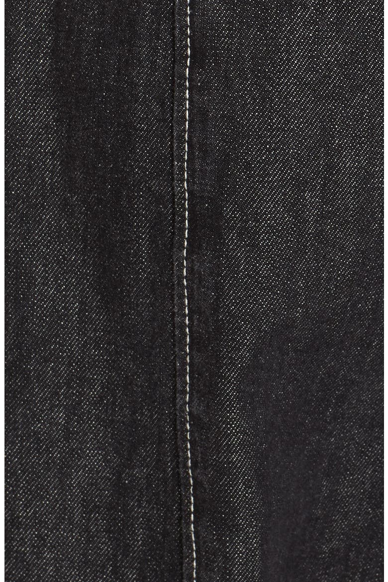 Topstitch Cotton Denim Jumpsuit, Alternate, color, BKLRRN