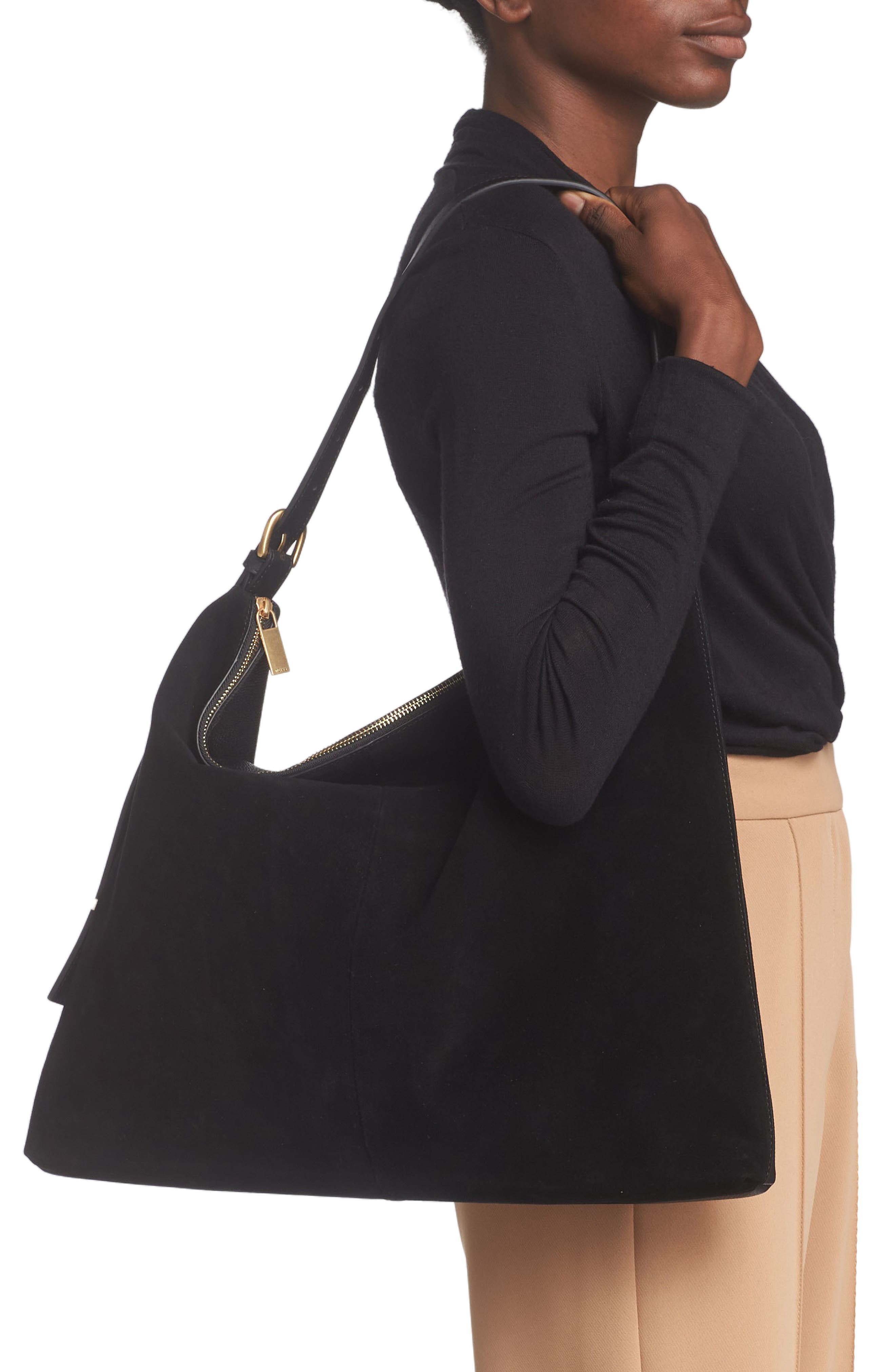 Reiss Vigo Leather Shoulder Bag, Alternate, color, 