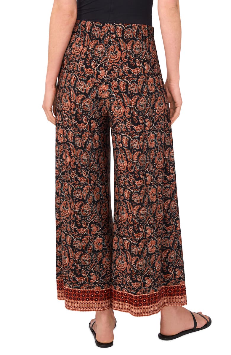 Vince Camuto Print Pull-On Wide Leg Pants, Alternate, color, 