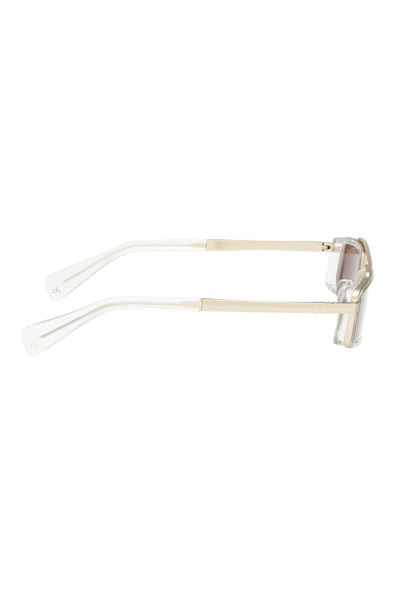 52mm Navigator Sunglasses, Alternate, color, GOLD / CRYSTAL CLEAR / BROWN