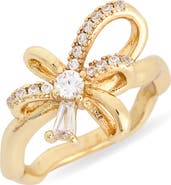 NORDSTROM RACK Cubic Zirconia Bow Ring