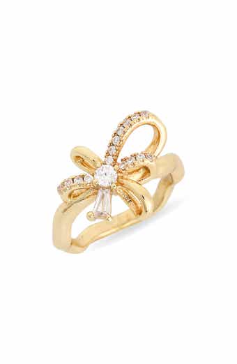 NORDSTROM RACK Cubic Zirconia Bow Ring