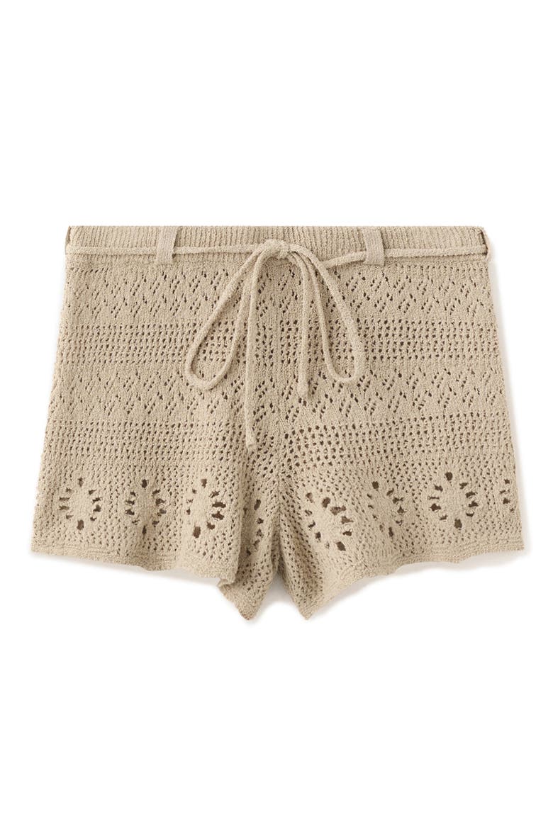 Crochet Shorts, Alternate, color, SAND