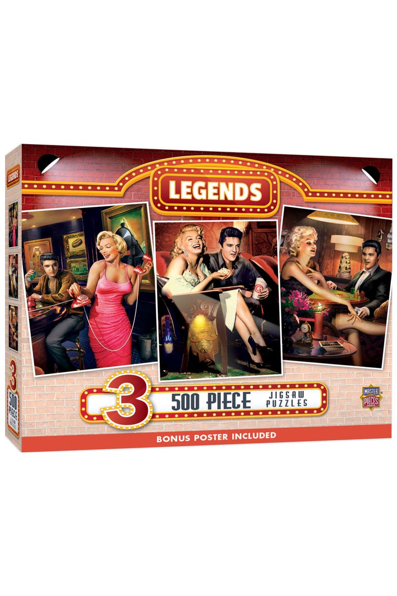 Legends 500 Piece Puzzles 3-Pack, Main, color, Multicolor