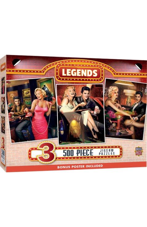 Legends 500 Piece Puzzles 3-Pack
