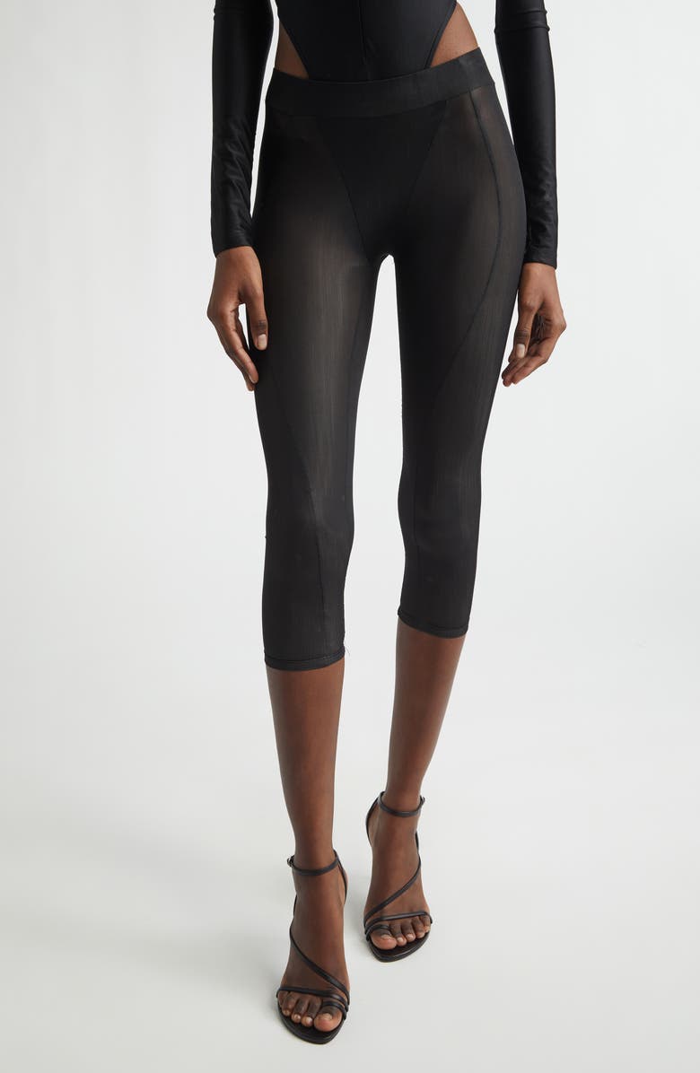 LaQuan Smith Solid Capris, Main, color, Black