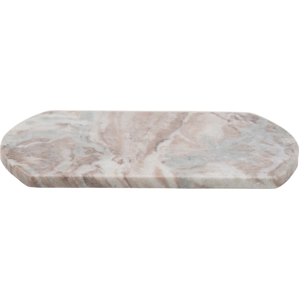 Storied Home Long Marble Cutting Board, Buff In White