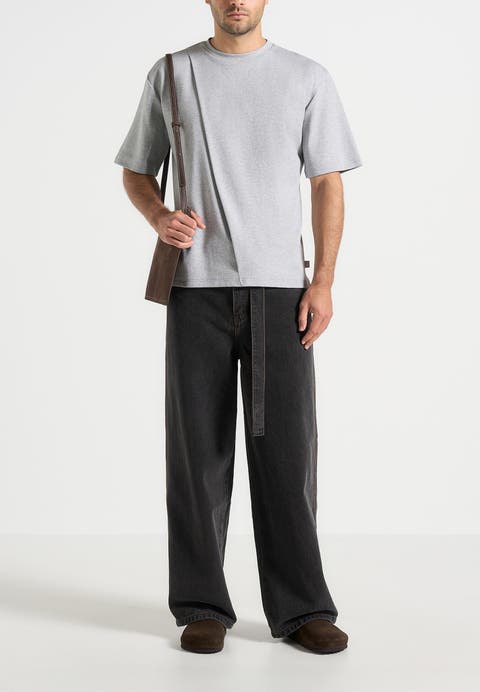 Hugo Relaxed Fit Cotton T-Shirt With Pleat