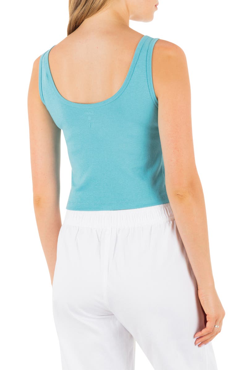 Hurley Aloha Scoop Neck Crop Tank, Alternate, color, Maui Blue