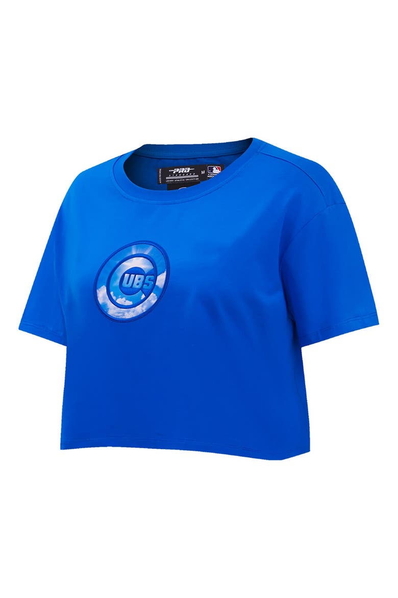 Women's Pro Standard Royal Chicago Cubs Painted Sky Boxy Cropped T-Shirt, Alternate, color, Royal