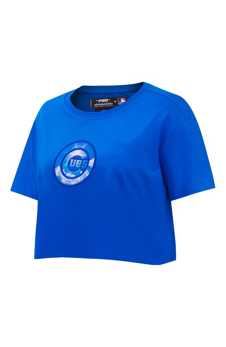 PRO STANDARD Women's Pro Standard Royal Chicago Cubs Painted Sky Boxy Cropped T-Shirt, Alternate, color, Royal