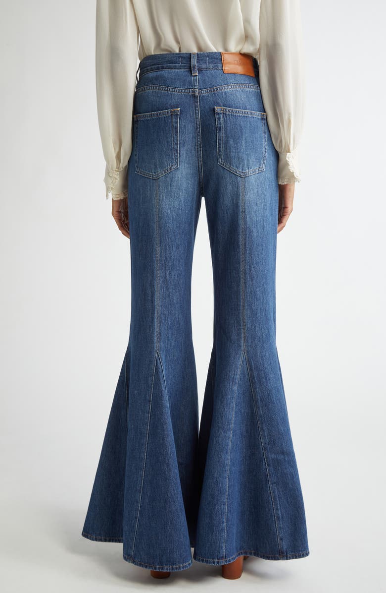 Chloé Nonstretch Denim Flare Leg Jeans, Alternate, color, 