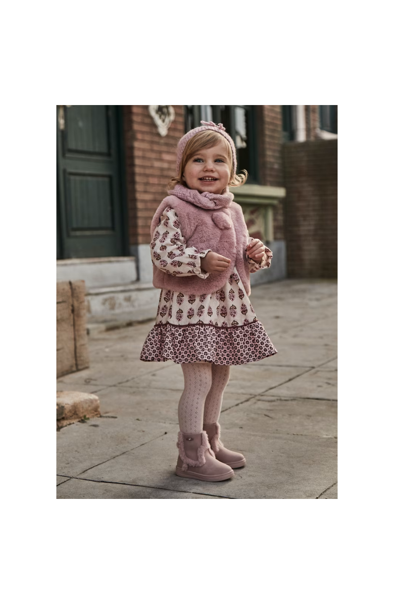 Mayoral Baby Viyella Print Dress, Alternate, color, Pink