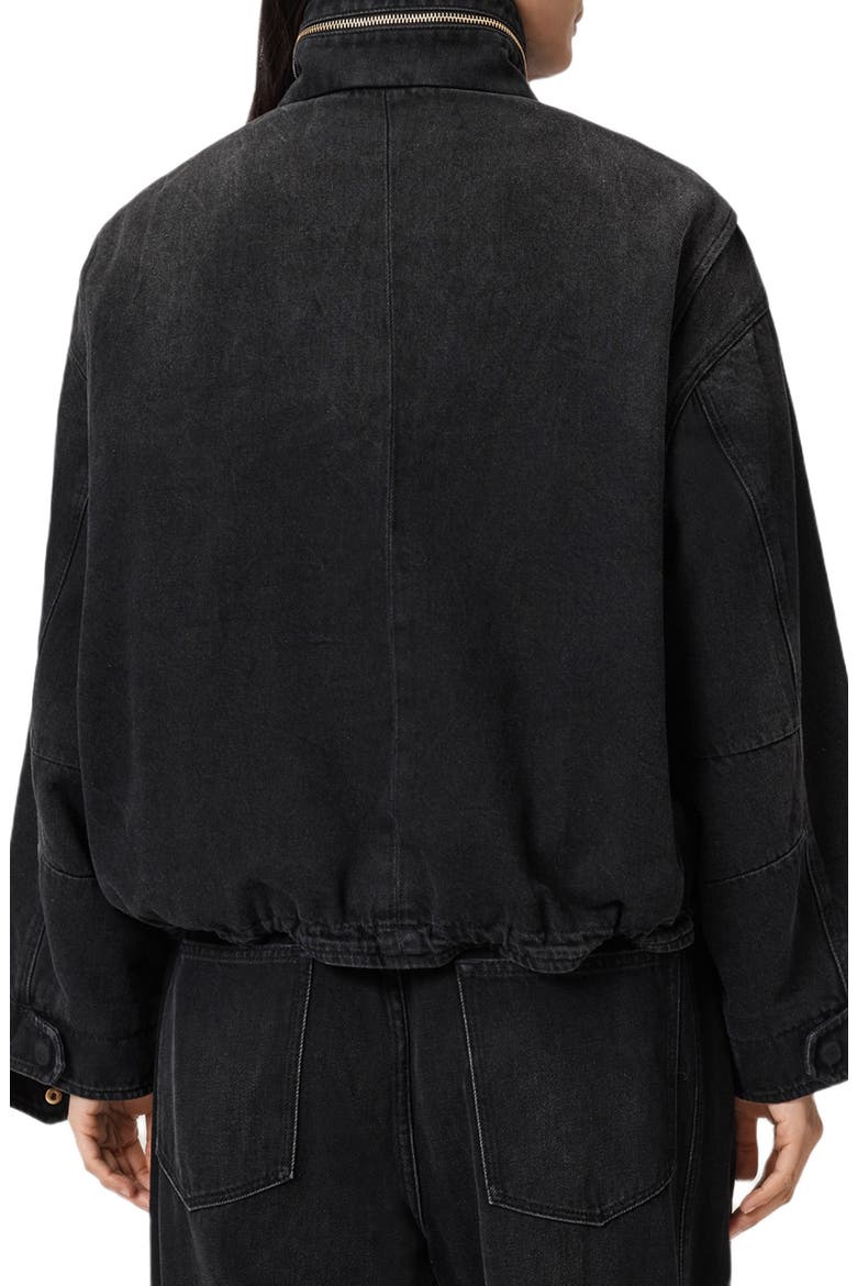 Clay Denim Jacket, Alternate, color, WASHED BLACK