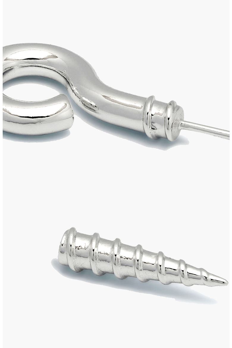 Screw Stud Earring In Silver, Main, color, Silver