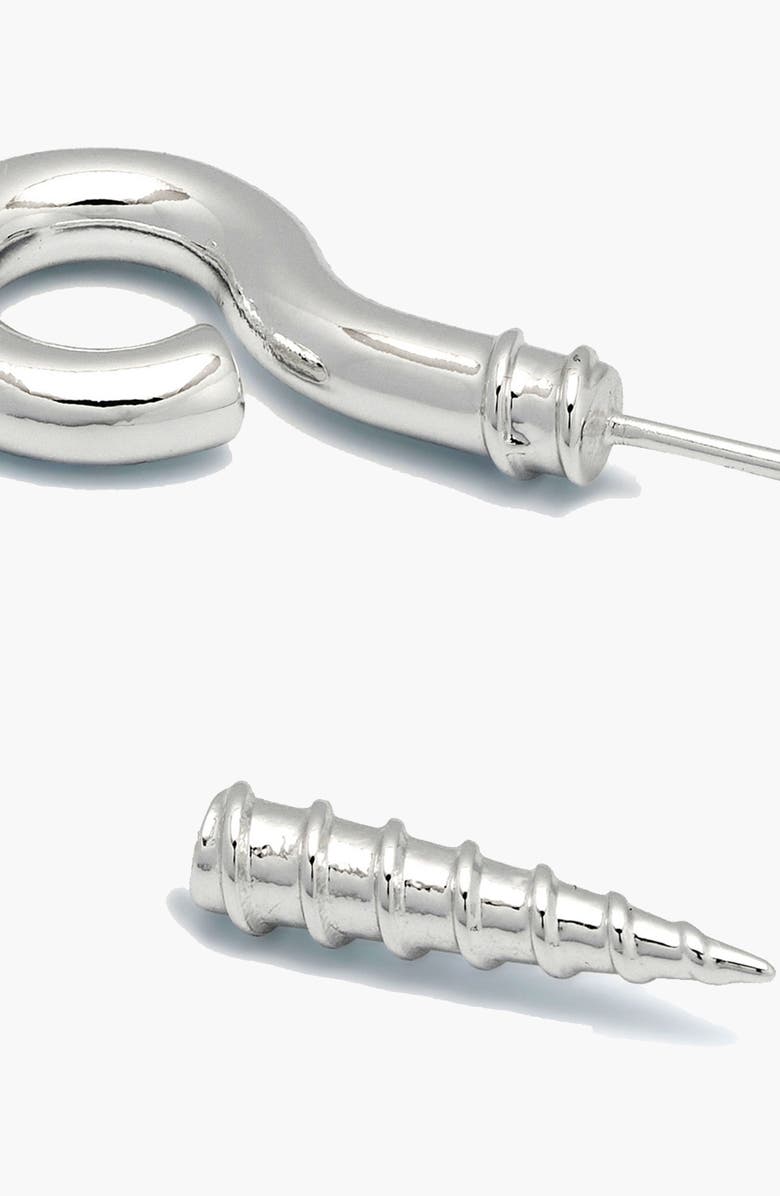 YOJ Screw Stud Earring In Silver, Alternate, color, Silver