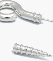YOJ Screw Stud Earring In Silver