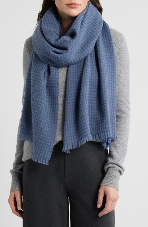 Check Cashmere & Wool Scarf