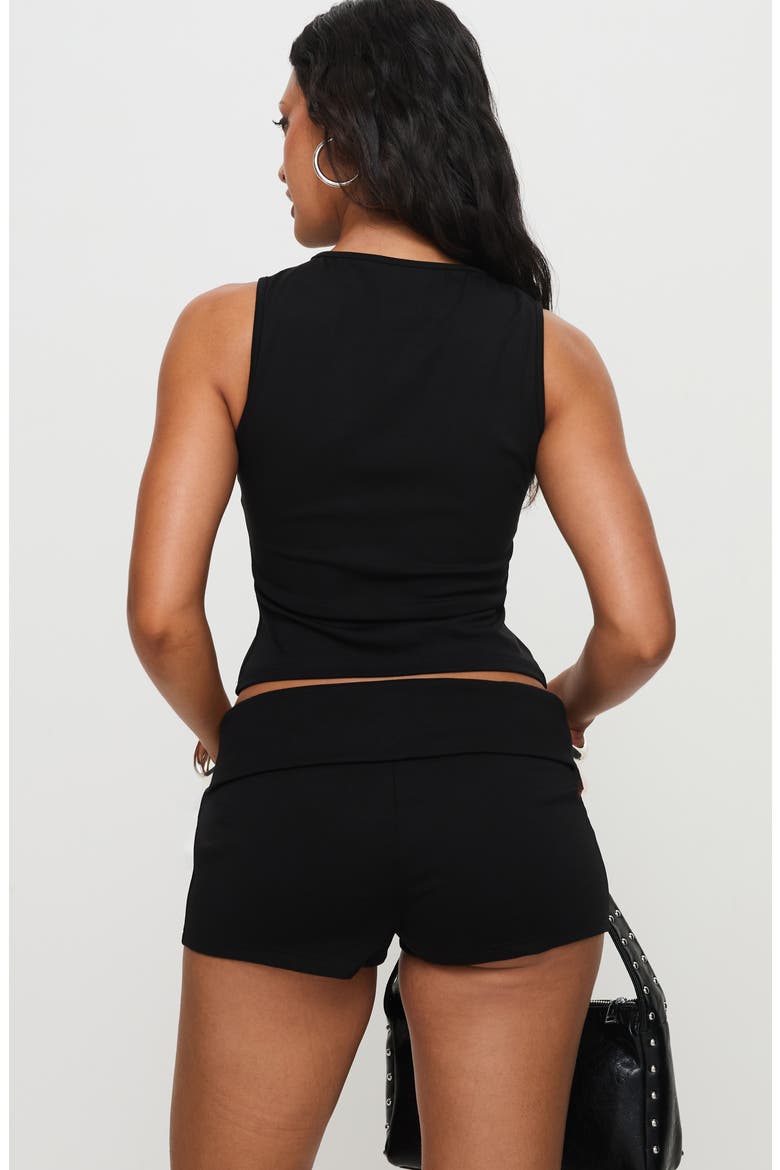 Manolo Crop Tank & Micro Shorts Set, Alternate, color, BLACK