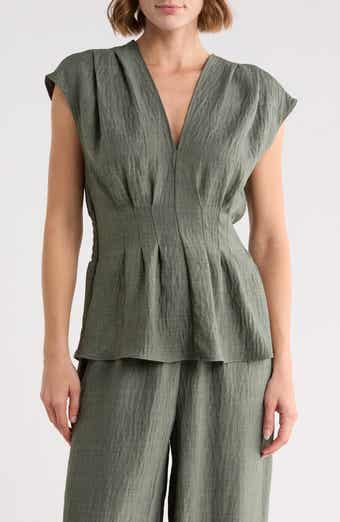 Pleat Front Top