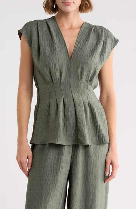 Pleat Front Top