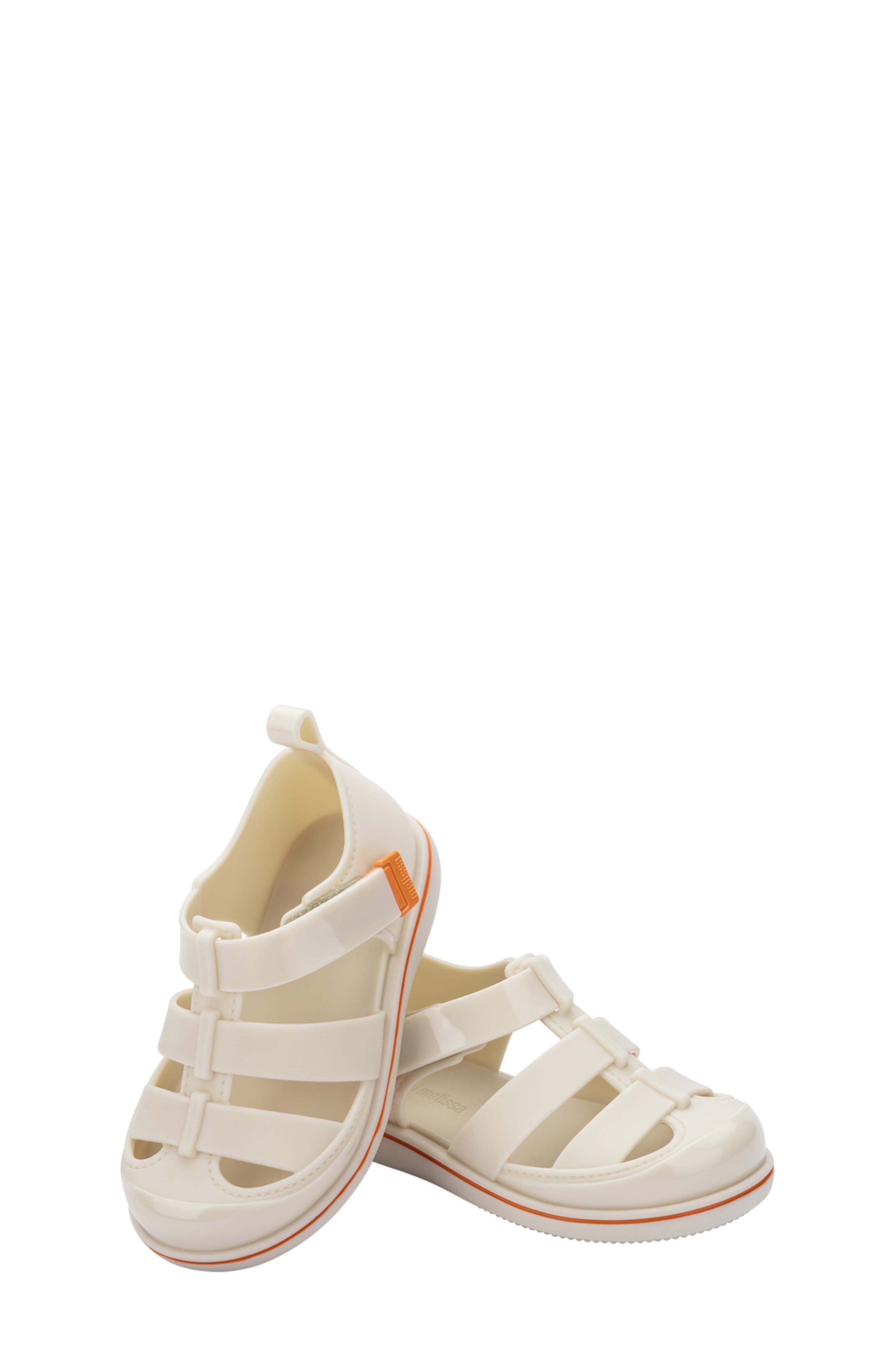 Mini Melissa Kids' Smash Jelly Sandal, Alternate, color, Beige