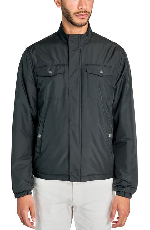Slim Fit Solid Recycled Hybrid Field Jacket