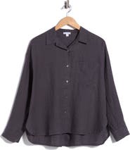 James Perse Linen Button-Up Shirt