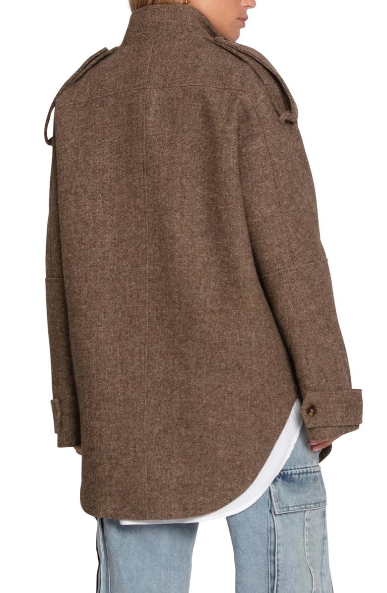 Belle & Bloom All My Love Wool Blend Jacket, Alternate, color, Military