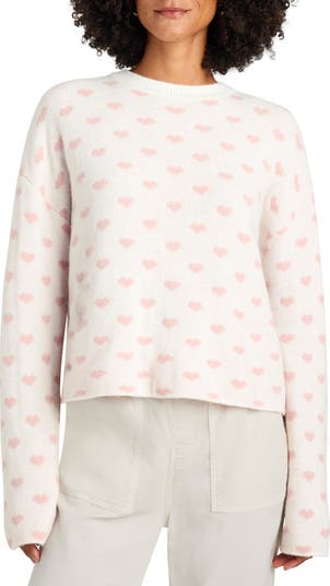 Splendid Lolly Hearts Jacquard Crewneck Sweater | Nordstromrack