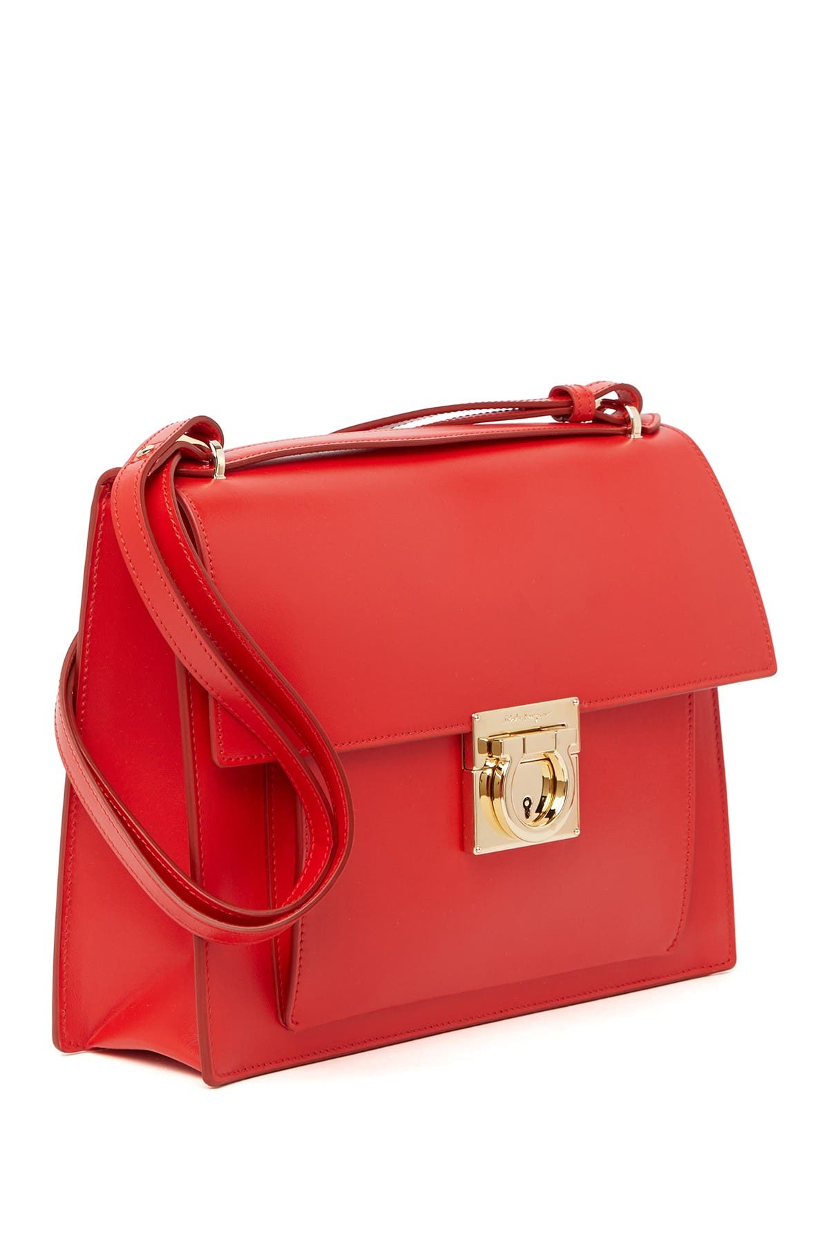 FERRAGAMO Marisol Leather Shoulder Bag, Alternate, color, 