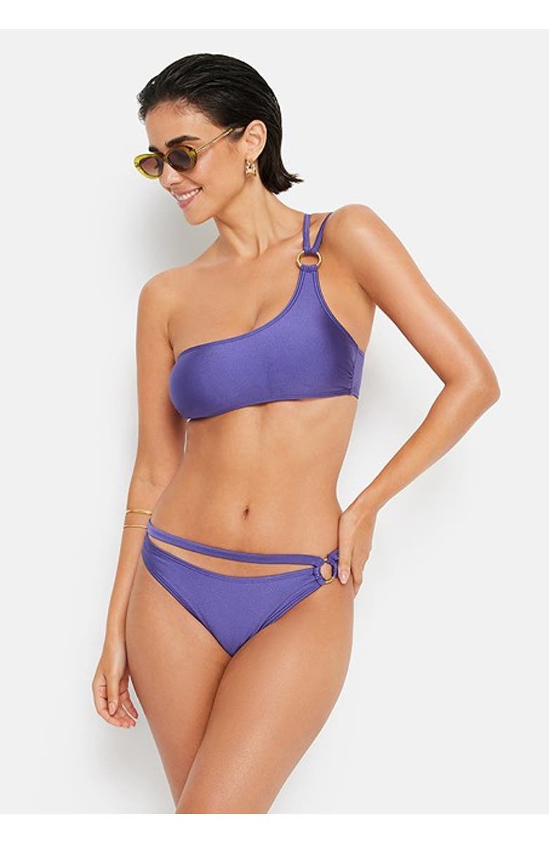 LSCN by LASCANA Women's Strappy O-Ring Bikini Bottom, Main, color, Viola