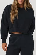 Vuori Restore Organic Cotton Blend Crop Sweatshirt