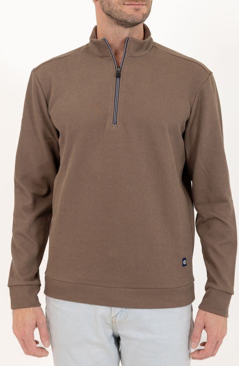 Casual Quarter Zip Pullover Sweater