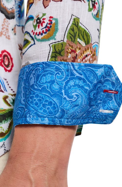 Robert Graham Palawan Embroidered Floral Button-up Shirt