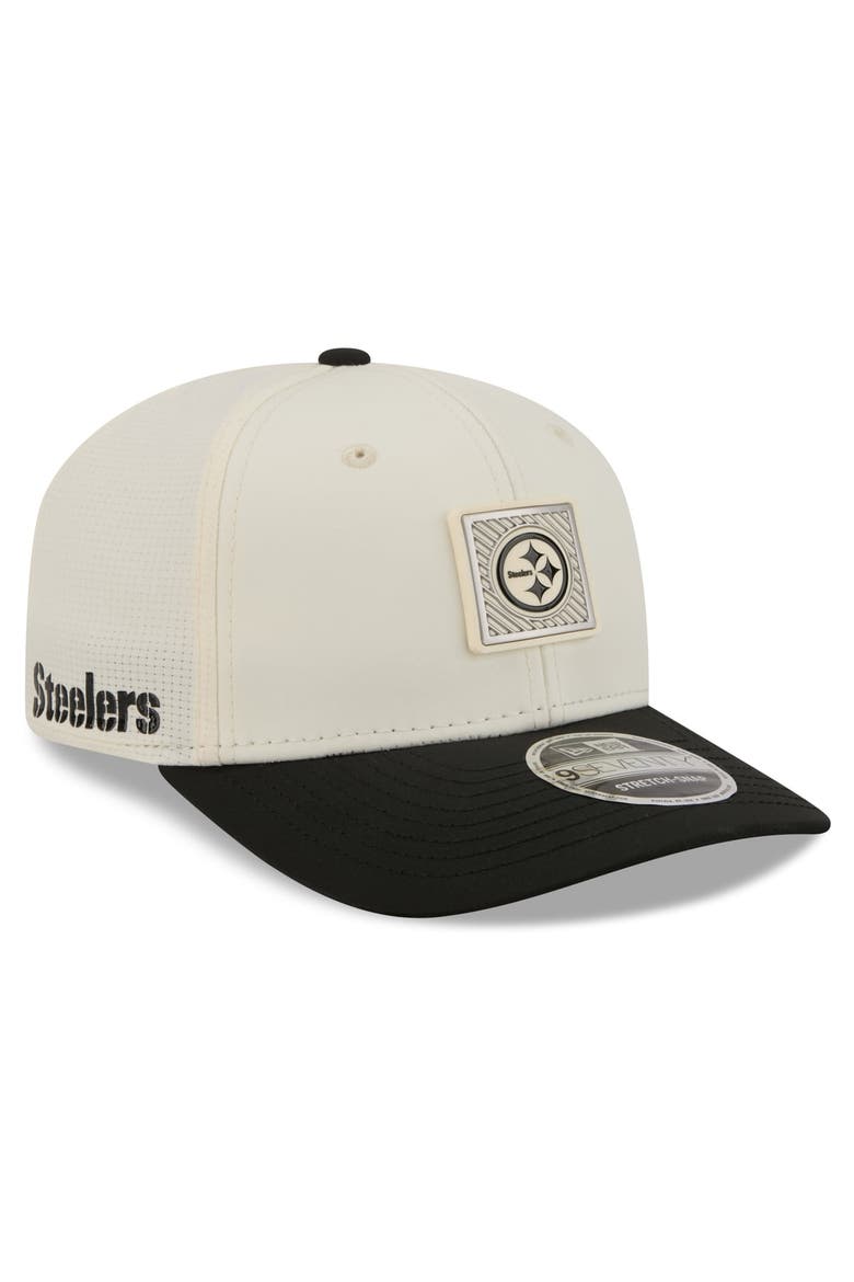 Men's New Era  Cream/Black Pittsburgh Steelers 2026 NFL Training Camp 9SEVENTY Adjustable Hat, Main, color, Cream