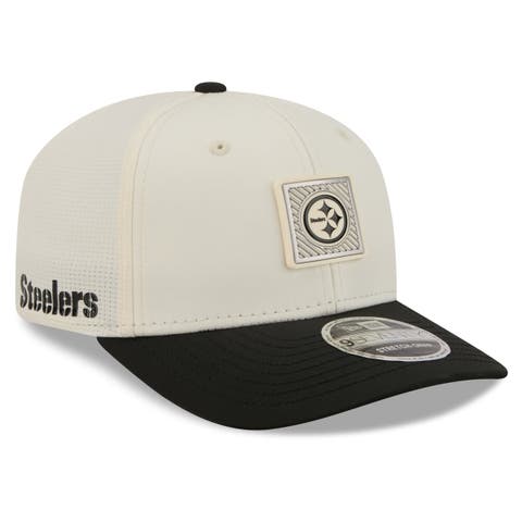 Men's New Era  Cream/Black Pittsburgh Steelers 2026 NFL Training Camp 9SEVENTY Adjustable Hat