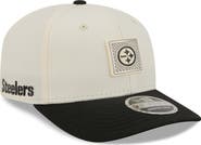 New Era Men's New Era Cream/Black Pittsburgh Steelers 2026 NFL Training Camp 9SEVENTY Adjustable Hat