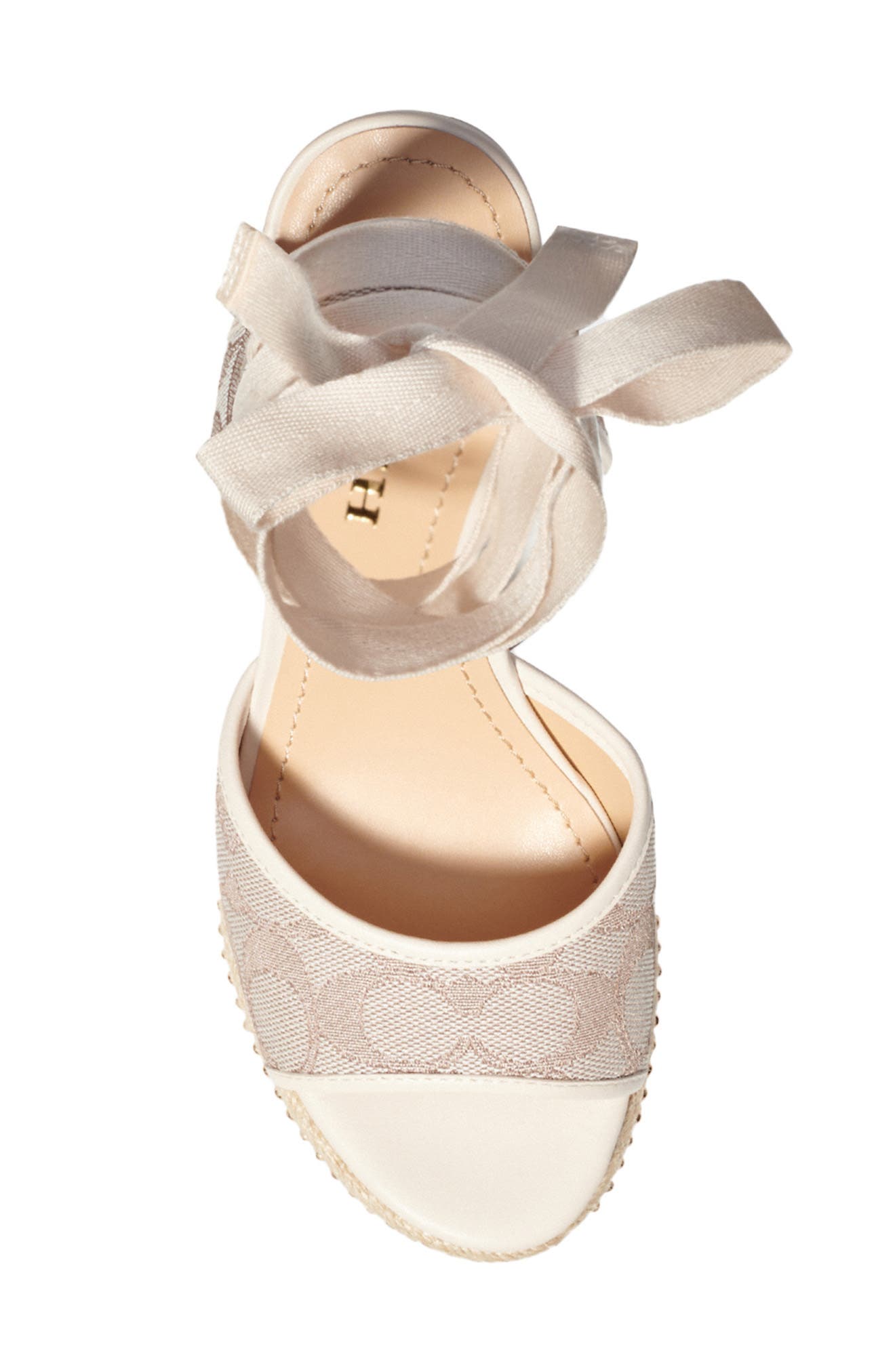 Page Wedge Sandal, Alternate, color, STONE/ CHALK