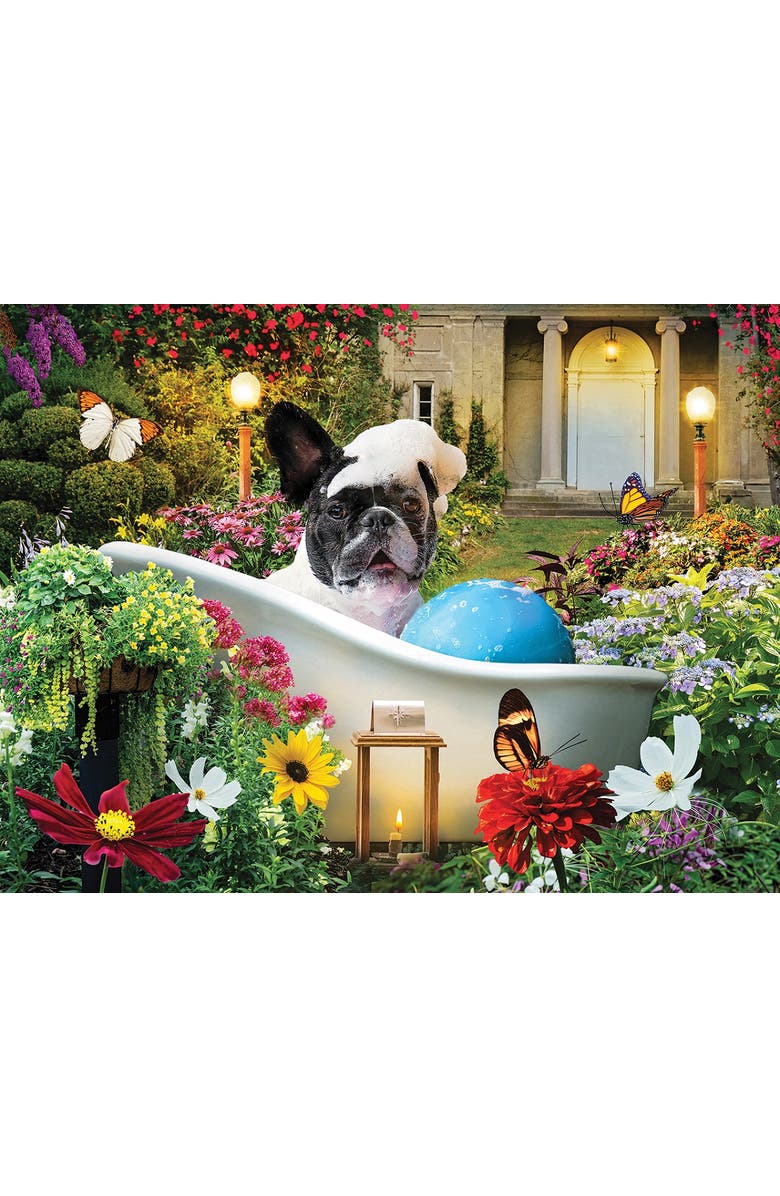 Sunsout Bubble Bath in the Garden 500 piece Jigsaw Puzzle for Adults, Alternate, color, Multicolor