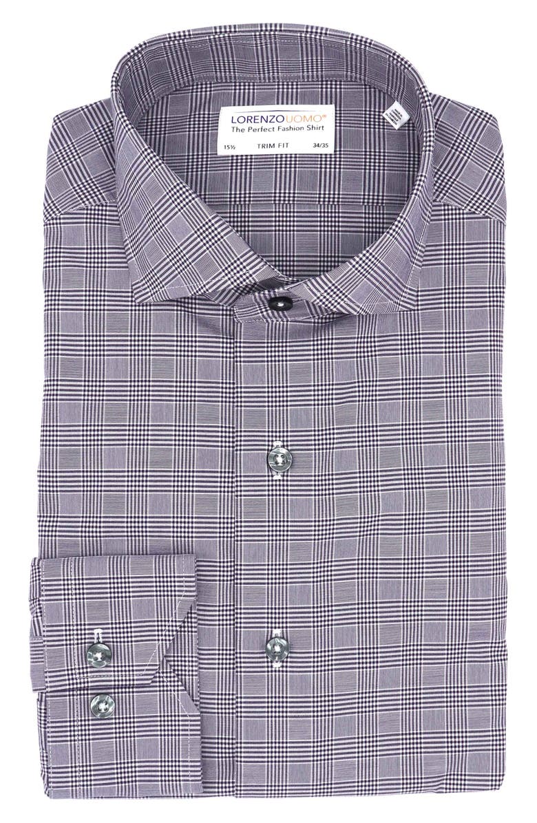 Lorenzo Uomo Check Long Sleeve Slim Fit Button-Up Shirt, Main, color, 