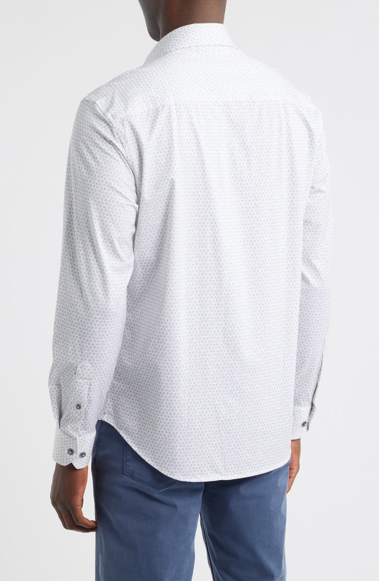 Bugatchi James OoohCotton<sup>®</sup> Dot Print Button-Up Shirt, Alternate, color, Dusty Pink