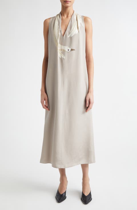 Baker Silk Shift Dress