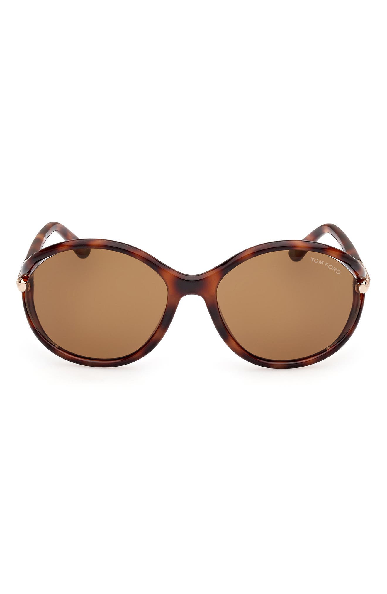 TOM FORD Melody 59mm Round Sunglasses
