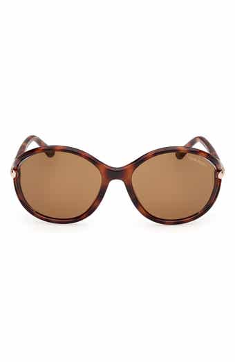 TOM FORD Melody 59mm Round Sunglasses