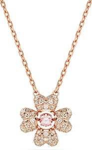 Swarovski Idyllia Crystal Pavé Clover Pendant Necklace