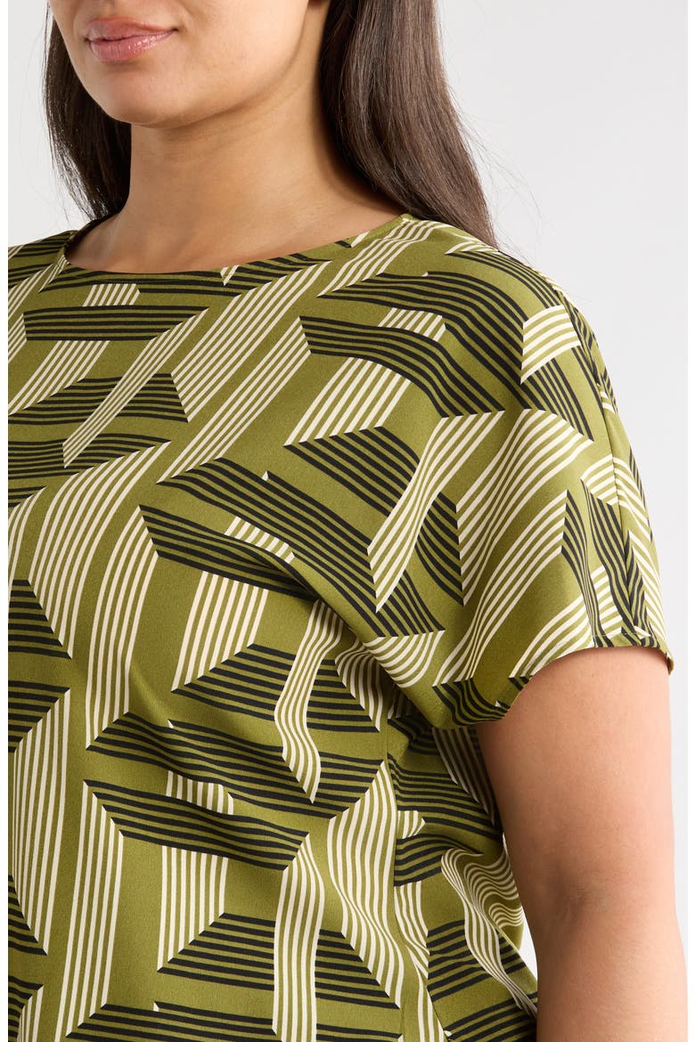 Printed Bateau Neck Top, Alternate, color, BAY LEAF MULTI